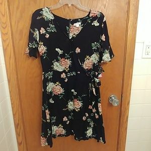 Xhilaration Floral Wrap Dress